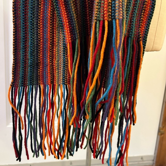 Johnston’s striped Scottish Wool Scarf - Picture 7 of 14